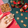 48Pcs 4 Styles Christmas Plastic Cabochons FIND-SC0011-29-3