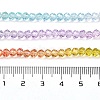 Transparent Painted Glass Beads Strands DGLA-A034-T3mm-A12-3