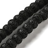 Natural Lava Rock Dyed Beads Strands G-Z036-B01-18-1