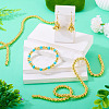 150Pcs 2 Strands Electroplate Glass Beads Strands EGLA-TA0013-57B-7