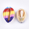 Printed Cowrie Shell Beads SSHEL-T007-14C-2