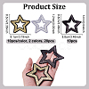 30Pcs 3 Styles Polyester & Sequins Patches PATC-NB0001-55-2