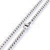 Non-Tarnish 304 Stainless Steel Rolo Chain Necklaces NJEW-L047-02A-P-1