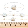 Handmade Heart Natural Shell Beaded Chains CHS-P019-05G-2