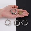 Tarnish Resistant Ring 304 Stainless Steel Hoop Earrings EJEW-O032-02P-4