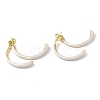 Alloy Enamel Stud Earrings EJEW-A047-02A-1