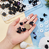 PandaHall Elite 80Pcs 8 Style Triangle Velvet Craft Safety Screw Noses DOLL-PH0001-17-3