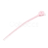 Flower Shape Silicone Cable Zip Ties AJEW-C034-01-2