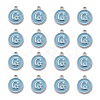 Platinum Plated Alloy Enamel Charms ENAM-S118-04G-P-2