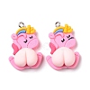 Opaque Resin Pendants RESI-G032-D03-2