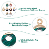 8Pcs 8 Styles Natural & Synthetic Mixed Gemstones Flat Round/Donut Charms G-FH0002-13-3