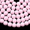Painted Glass Bead Strands DGLA-S071-8mm-B2-4