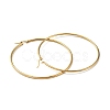PVD Vacuum Plating 201 Stainless Steel Big Hoop Earrings for Women EJEW-G260-02F-G-2