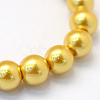 Baking Paint Pearlized Glass Pearl Round Bead Strands HY-Q003-10mm-31-2