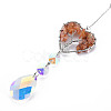 Natural Red Agate Big Pendants G-N333-008I-3