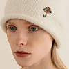 3Pcs 3 Style Colorful Rhinestone Umbrella & Hat & Flower Basket Brooch Pin JEWB-FH0001-13-5