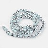 Electroplate Opaque Glass Beads Strands EGLA-A034-P4mm-M03-2