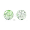 Transparent Crackle Acrylic Beads CACR-N002-25B-1