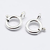925 Sterling Silver Spring Ring Clasps STER-K167-076B-S-3