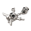 Halloween 304 Stainless Steel Enamel Pendants STAS-Q317-05C-AS-2
