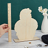 Head Shaped Wooden Hat Display Stands ODIS-WH0086-148C-3