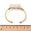 Natural Mixed Stone Beads Cuff Bangles for Women BJEW-Q035-01G-3
