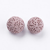 Unwaxed Natural Lava Rock Beads G-I190-14mm-B-3