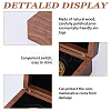 Wood Commemorative Coin Storage Magnetic Boxes CON-WH0133-009B-4