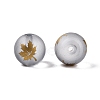 Autumn Theme Electroplate Transparent Glass Beads EGLA-S178-01-01F-2
