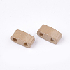 2-Hole Baking Paint Glass Seed Beads SEED-S023-17B-20-2