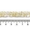 Transparent Crackle Glass Beads Strands GLAA-D025-01D-4