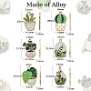 30Pcs 6 Styles Alloy Enamel Pendants ENAM-CJ0004-91-2