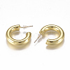 Brass Stud Earrings EJEW-F244-02G-2