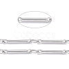 Real Platinum Brass Bar Link Chains CHC-R126-13P-1