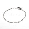 Tarnish Resistant Stainless Steel Cable Chain Bracelets BJEW-JB01930-2