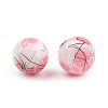 Drawbench & Baking Paint Glass Beads Strands GLAA-S176-16mm-04-1