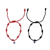 Adjustable Nylon Thread Charm Bracelets BJEW-JB06274-1