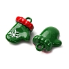 Christmas Themes Baking Paint Alloy Pendants LS-FIND-G097-02F-2