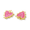 Rack Plating Brass Enamel Pendants KK-D074-03G-04-3