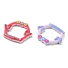 Printed Opaque Acrylic Frame Beads AC-CBA469B-01-2