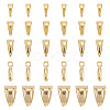 40Pcs 5 Styles Brass Snap On Bails KK-TA0008-87-1