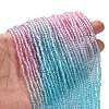 Transparent Painted Glass Beads Strands X-DGLA-A034-T1mm-A22-2
