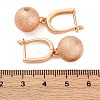 Brass Shimmer Hoop Earrings EJEW-K300-29G-5