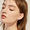 304 Stainless Steel Stud Earring Findings STAS-SP0002-01-6