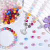 210Pcs 7 Colors Transparent Resin UV Reactive Beads RESI-PA0001-40A-4