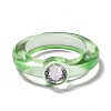 Transparent Acrylic Finger Rings LS-RJEW-T010-07B-1
