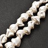 Electroplated Shell Pearl Beads Strands BSHE-C009-01C-2