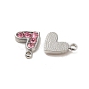 304 Stainless Steel Pendants STAS-L025-005P-03-2