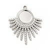 Non-Tarnish 304 Stainless Steel Pendant Cabochon Settings X-STAS-H172-13P-1