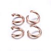 304 Stainless Steel Open Jump Rings X-STAS-O107-06RG-H-2